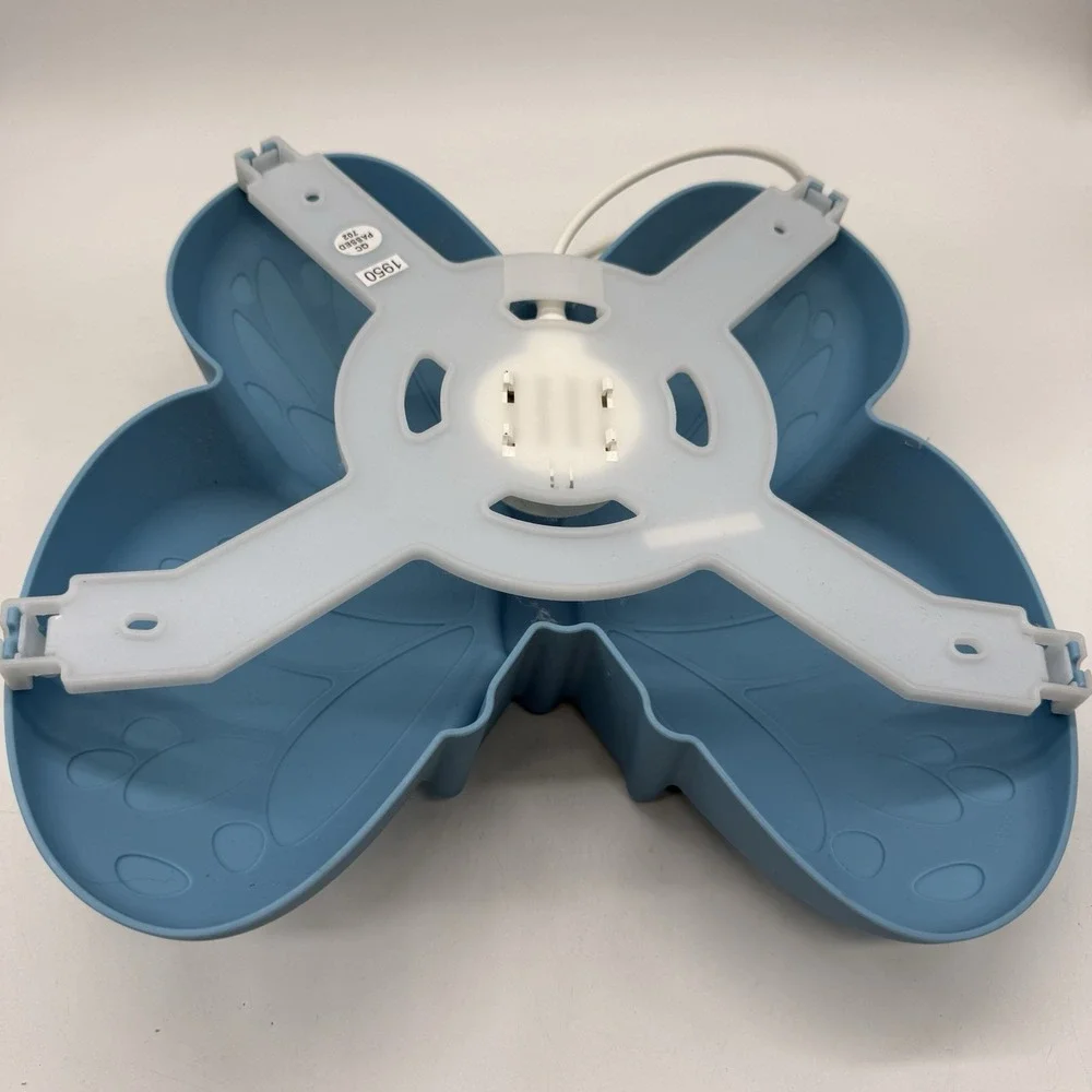 IKEA Upplyst Butterfly Blue Wall Light Night Lite Hanging w/Power Adapter Tested